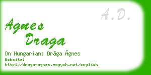agnes draga business card